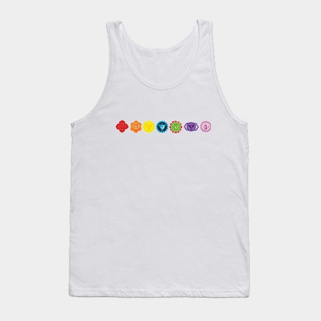 Seven Chakra Tank Top by Manitarka